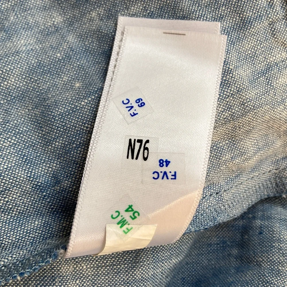 New w Tag: Madewell Splitneck Linen Dress with Pockets. Size 12 - Picture 9 of 13